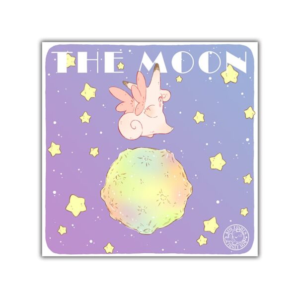 Clefable-The-Moon-Print-postal
