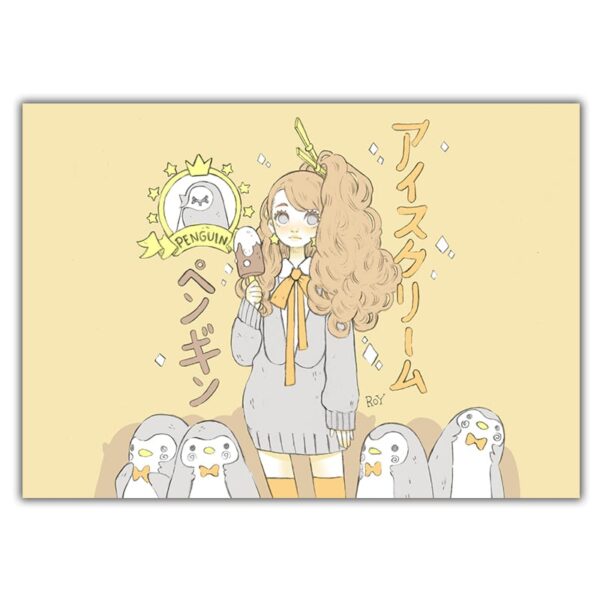 Ice-Cream-Penguin-Print-postal