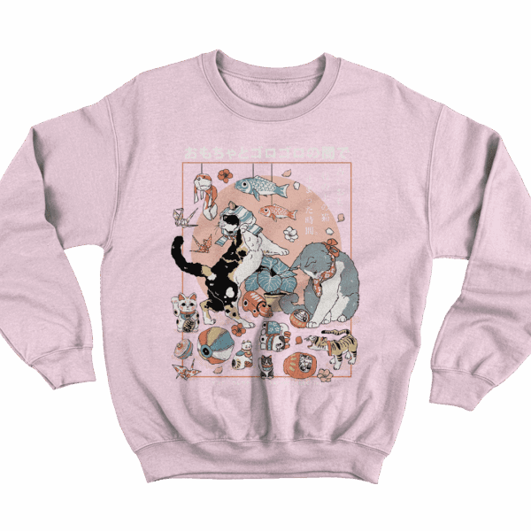 Poleron_gatos-jugando_rosado