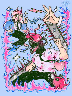 PRINT CHAINSAW MAN