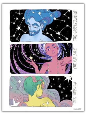 THE CONSTELLATION THE GALAXY THE NEBULA