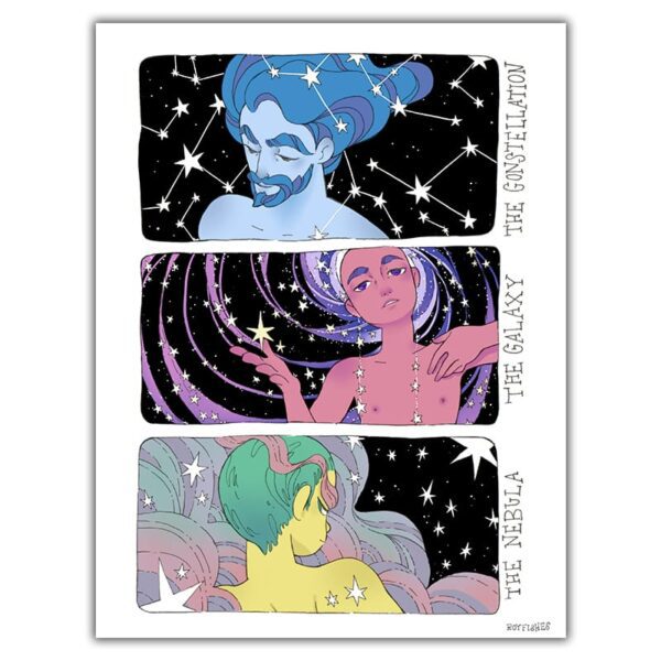 The-Constellation-The-Galaxy-The-Nebula-Print-postal