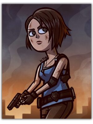 PRINT LITIO 9 - JILL VALENTINE RE2