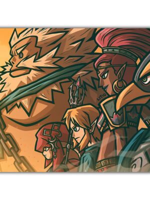 PRINT LITIO 10 - CAMPEONES ZELDA