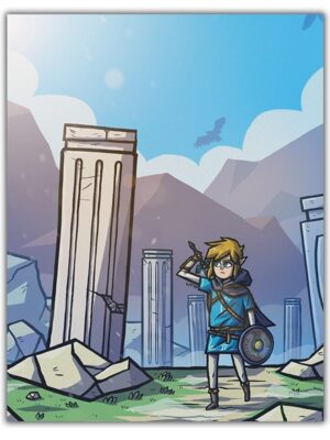 PRINT LITIO 11 - LINK / ZELDA BOTW